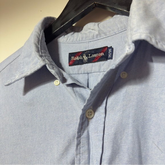 Ralph Lauren Buttondown Shirt Blue Men Size M - Picture 6 of 9
